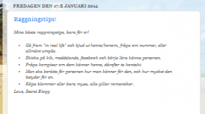 Elevblogg