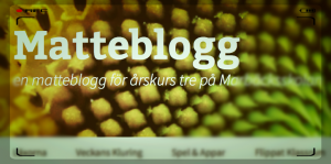 Matteblogg