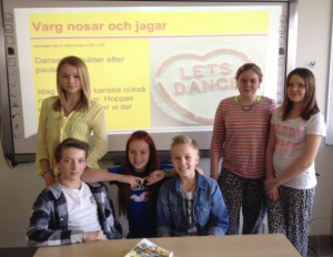 Från vänster: Caroline Ellingsen, Oscar Myllenberg, Emilia Nilsson, Theo Glanzelius, Jenny Andersson och My Källström