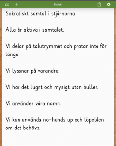 Exempel på samtalsregler