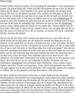 gnuftext till blogg
