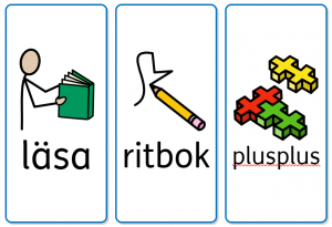 widgets för läsa, ritbok och plusplus